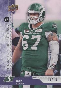 2018 Upper Deck CFL - Purple #58 Dan Clark Front