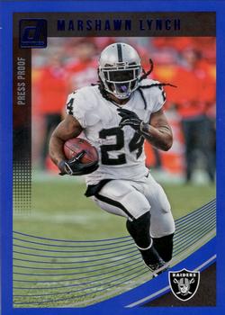 2018 Donruss - Press Proof Blue #220 Marshawn Lynch Front