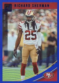 2018 Donruss - Press Proof Blue #258 Richard Sherman Front