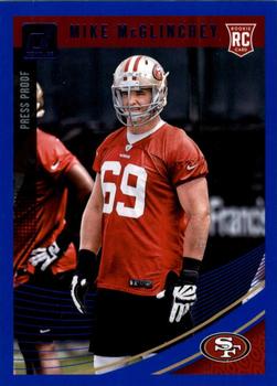 2018 Donruss - Press Proof Blue #352 Mike McGlinchey Front