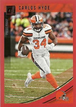 2018 Donruss - Press Proof Red #250 Carlos Hyde Front