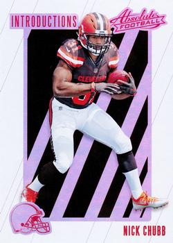 2018 Panini Absolute - Introductions #IN-NC Nick Chubb Front
