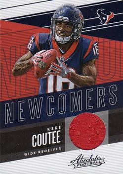 2018 Panini Absolute - Newcomers #NC-KC Keke Coutee Front