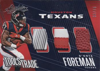 2018 Panini Absolute - Tools of the Trade Triple #TT-DF D'Onta Foreman Front