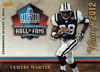 2012 Panini Pro Football Hall of Fame #1 Curtis Martin Front