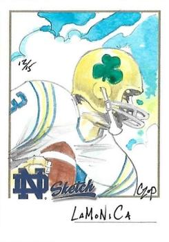 2003-09 TK Legacy Notre Dame Fighting Irish - Hand Drawn Sketches #NNO Daryle Lamonica Front