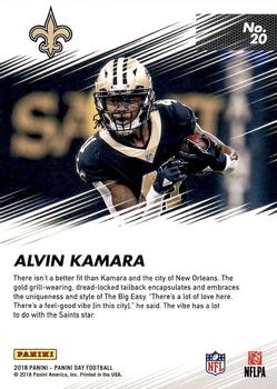 2018 Panini Day Kickoff #20 Alvin Kamara Back