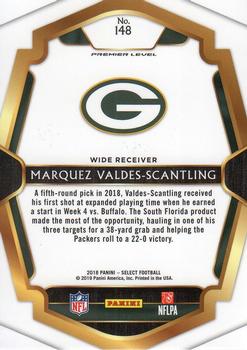 2018 Panini Select #148 Marquez Valdes-Scantling Back