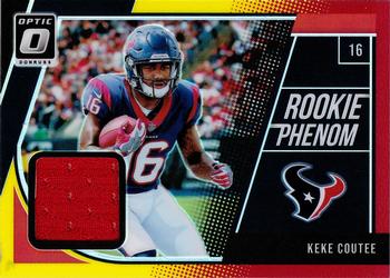 2018 Donruss Optic - Rookie Phenoms Horizontal Red and Yellow #RP-KC Keke Coutee Front