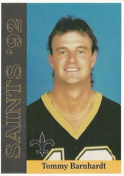 1992 McDag New Orleans Saints #NNO Tommy Barnhardt Front