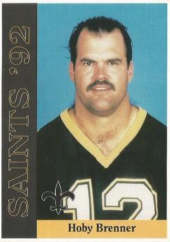 1992 McDag New Orleans Saints #NNO Hoby Brenner Front