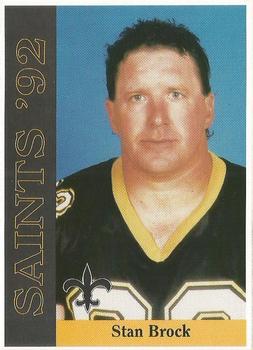 1992 McDag New Orleans Saints #NNO Stan Brock Front