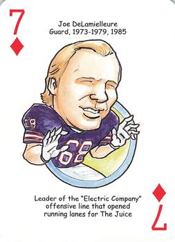 2007 Hero Decks Buffalo Bills Football Heroes Playing Cards #7♦ Joe DeLamielleure Front