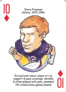 2007 Hero Decks Buffalo Bills Football Heroes Playing Cards #10♦ Steve Freeman Front