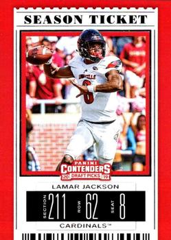 2019 Panini Contenders Draft Picks Collegiate #61 Lamar Jackson Front