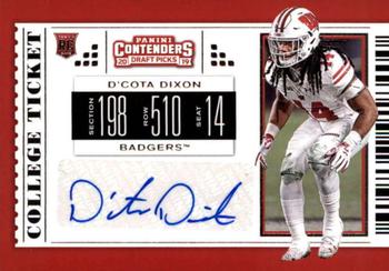 2019 Panini Contenders Draft Picks Collegiate #261 D'Cota Dixon Front