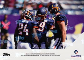 2019 Topps Now AAF #37 Orlando Apollos Back