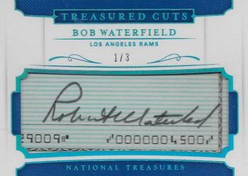2018 Panini National Treasures - Treasured Cuts #24 Bob Waterfield Front