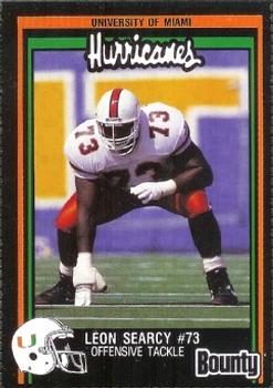 1991 Bounty Miami Hurricanes #NNO Leon Searcy Front