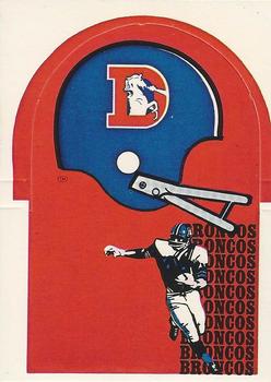 1976 Sunbeam NFL Stand-ups - No Sunbeam Logo #NNO Denver Broncos Front