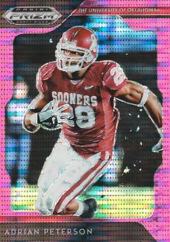 2019 Panini Prizm Draft Picks - Prizms Pink Pulsar #5 Adrian Peterson Front