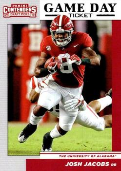 2019 Panini Contenders Draft Picks Collegiate - Game Day Ticket #28 Josh Jacobs Front