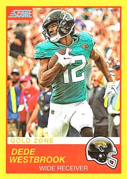 2019 Score - Gold Zone #64 Dede Westbrook Front