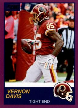 2019 Score - Purple #201 Vernon Davis Front