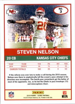 2019 Score - Scorecard #3 Steven Nelson Back