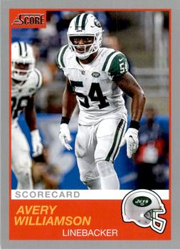 2019 Score - Scorecard #159 Avery Williamson Front