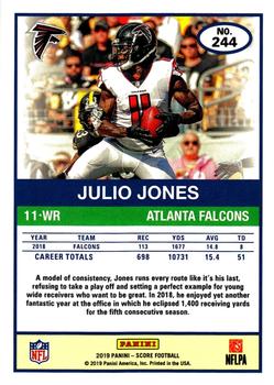 2019 Score - Scorecard #244 Julio Jones Back
