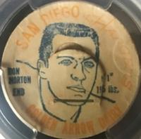 1962 Golden Arrow Dairy San Diego Chargers Caps #NNO Don Norton Front