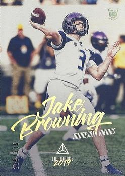 2019 Panini Luminance - Gold #142 Jake Browning Front