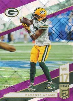 2019 Donruss Elite - Purple #30 Davante Adams Front