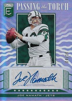 2019 Donruss Elite - Passing the Torch Signatures Singles #PTT-3 Joe Namath Front