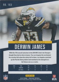 2019 Panini Prestige - Xtra Points Green #183 Derwin James Back