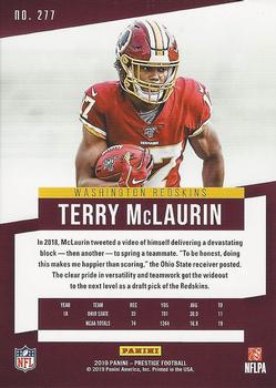 2019 Panini Prestige - Xtra Points Red #277 Terry McLaurin Back