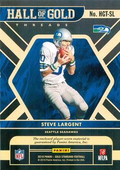 2019 Panini Gold Standard - Hall of Gold Threads Prime #HGT-SL Steve Largent Back