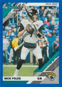 2019 Donruss - Press Proof Blue #122 Nick Foles Front