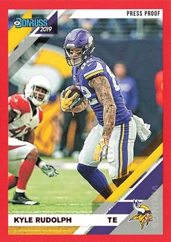 2019 Donruss - Press Proof Red #158 Kyle Rudolph Front