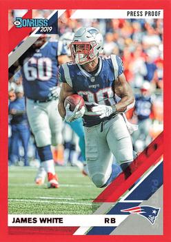 2019 Donruss - Press Proof Red #166 James White Front