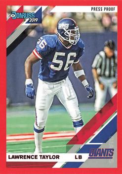 2019 Donruss - Press Proof Red #185 Lawrence Taylor Front