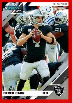 2019 Donruss - Press Proof Red #194 Derek Carr Front