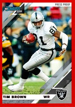 2019 Donruss - Press Proof Red #201 Tim Brown Front