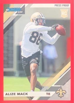 2019 Donruss - Press Proof Red #289 Alize Mack Front