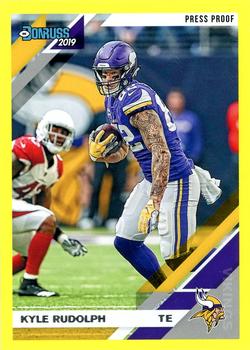 2019 Donruss - Press Proof Yellow #158 Kyle Rudolph Front