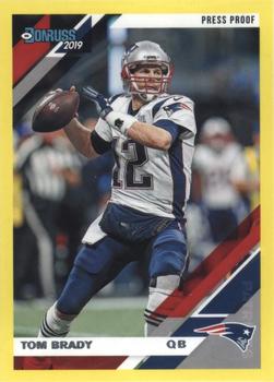 2019 Donruss - Press Proof Yellow #162 Tom Brady Front