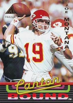 1994 Pinnacle Canton Bound #8 Joe Montana Front