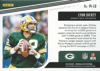 2019 Panini Unparalleled - Pioneers #PI-LD Lynn Dickey Back