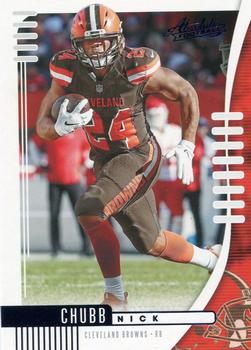 2019 Panini Absolute - Blue #22 Nick Chubb Front